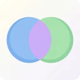 Ejemplo de diagrama de venn generado con ProfeYA