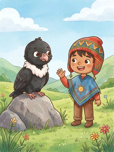 Kuntur y Mateo: Una Amistad en las Alturas — cuento ilustrado para imprimir