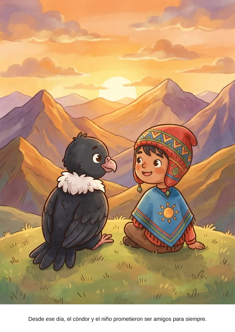 Cuento de Kuntur y Mateo: Una Amistad en las Alturas en PDF — página 4 de 5