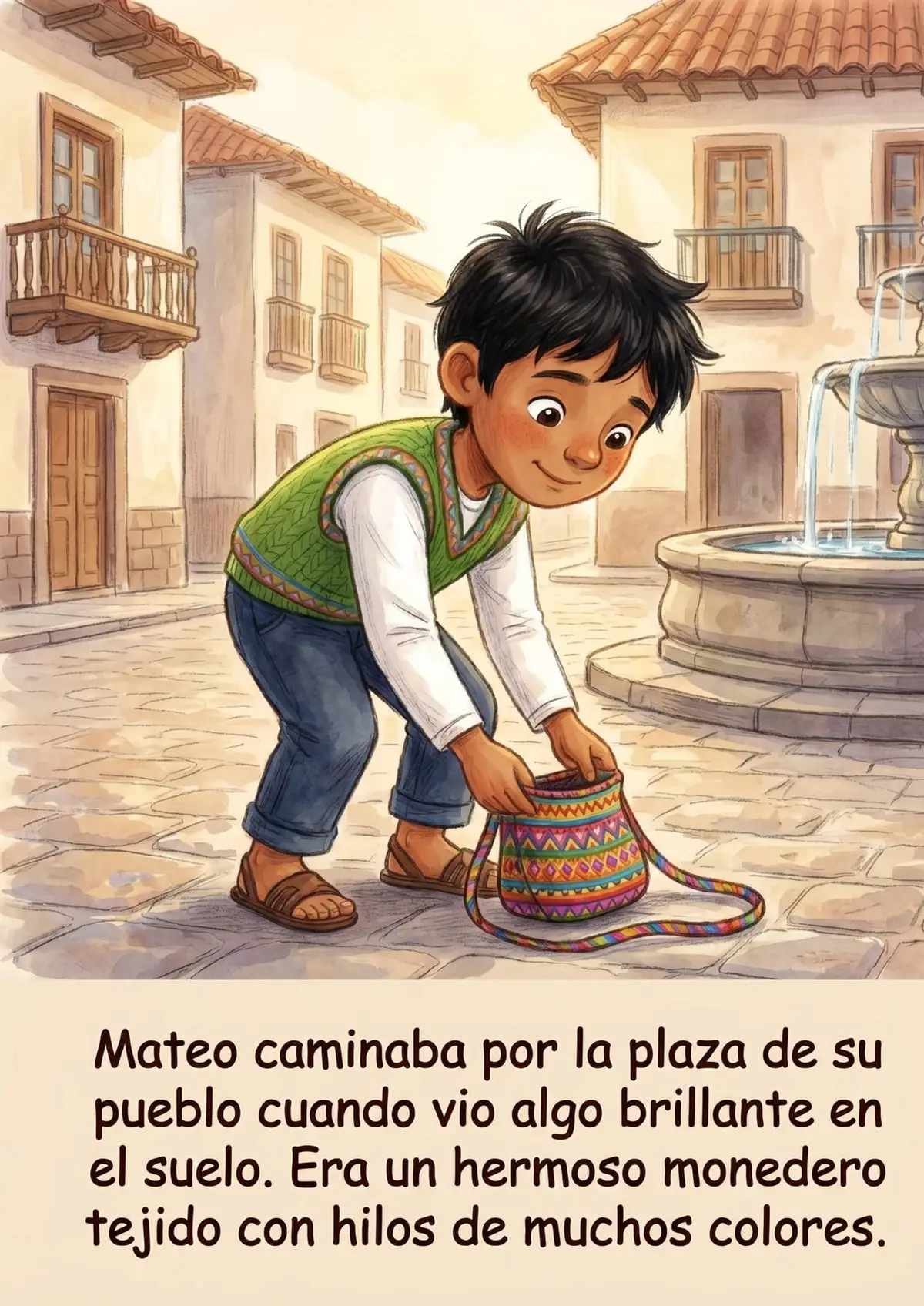 Cuento del Verdadero Tesoro de Mateo para imprimir en PDF — vista previa de la página 1