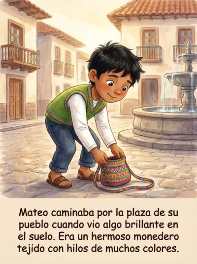 El Verdadero Tesoro de Mateo — cuento ilustrado para imprimir