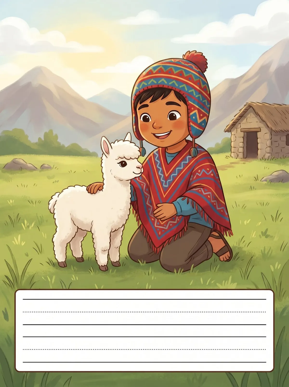 Una Aventura en los Andes — cuento para completar para imprimir de Primaria