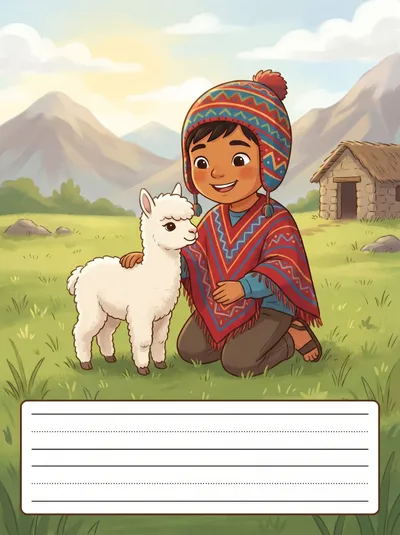 Una Aventura en los Andes — cuento para completar para imprimir de Primaria
