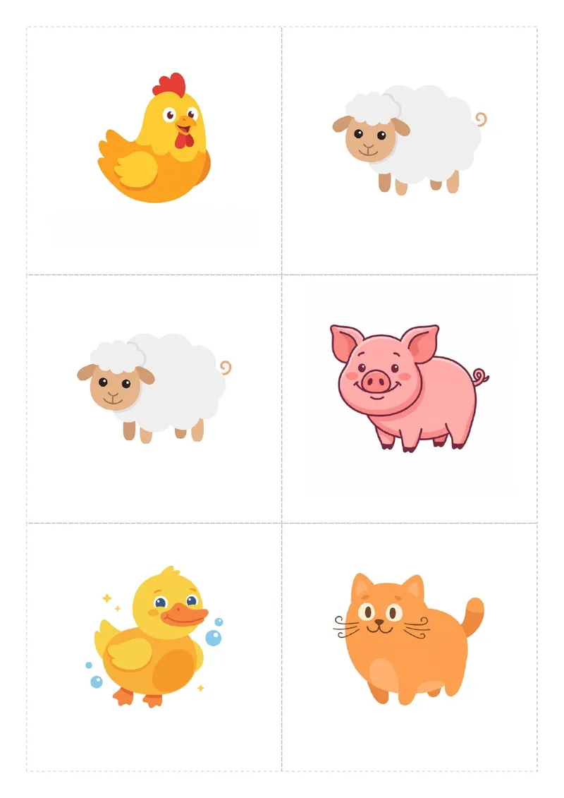 los animales de la granja — página 2 de 2
