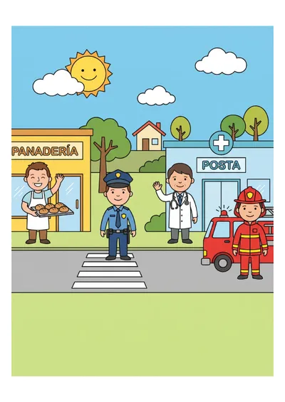 Los oficios de mi comunidad — lámina de observación para imprimir