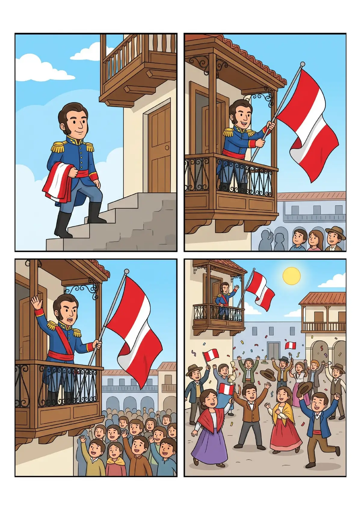 Secuencia de la Proclamación de la Independencia del Perú — vista previa de la página 1