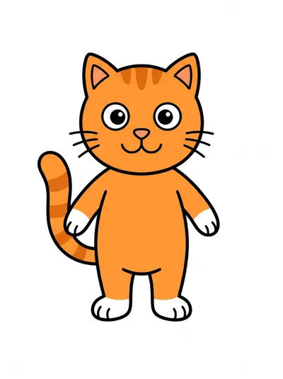un gato — títeres para imprimir