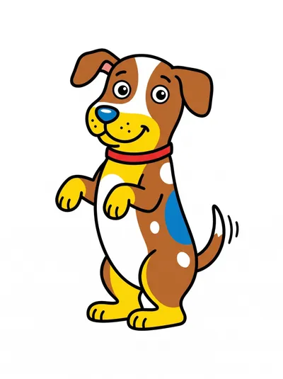 un perro — títeres para imprimir